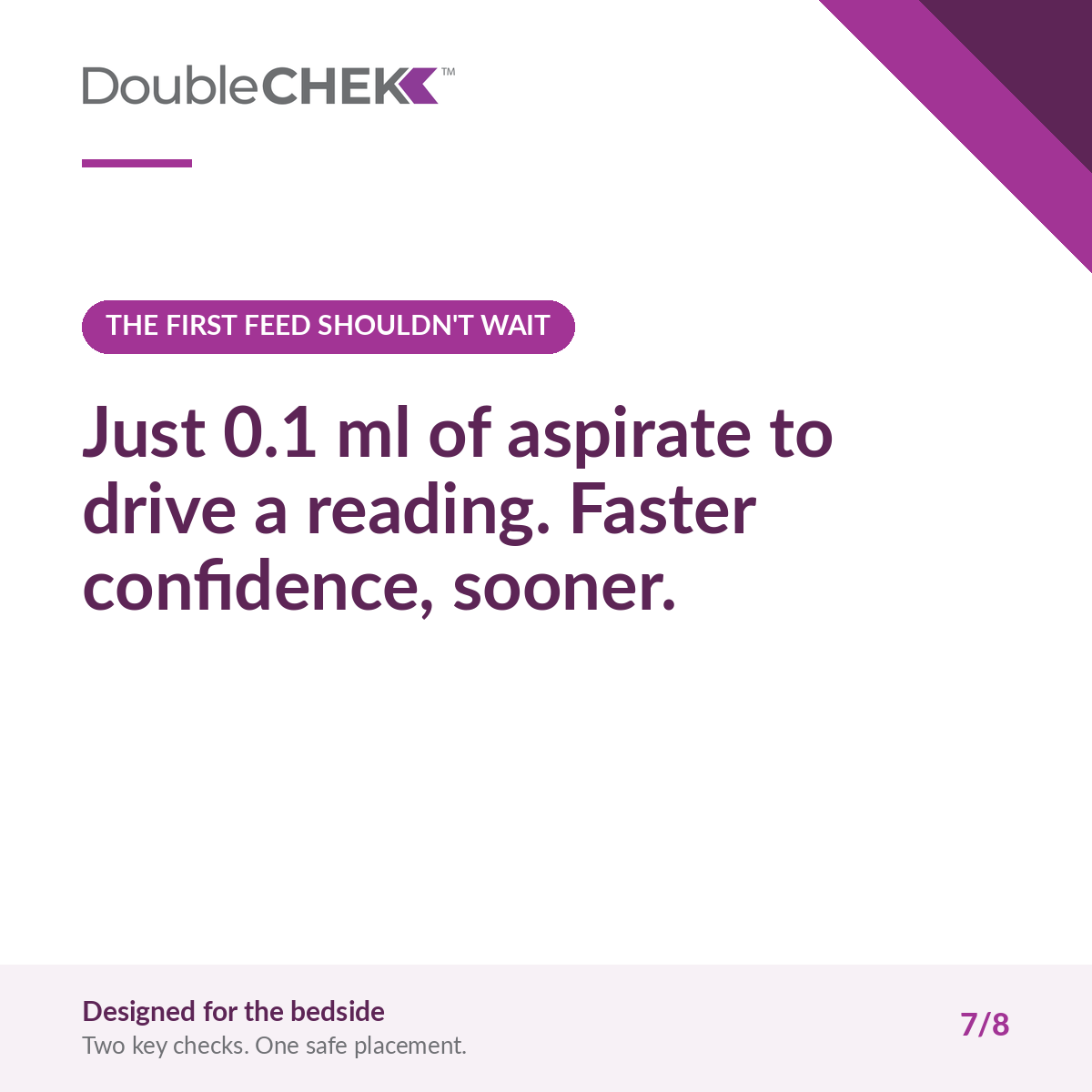 The first feed shouldn’t wait — DoubleCHEK
